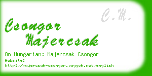 csongor majercsak business card